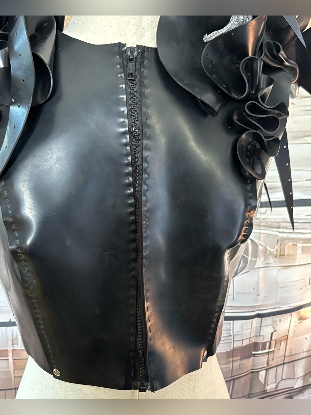 Vesperi Designs Avant Garde Sculptural Corset Top Medium Gothic Cyberpunk Corset - Picture 7 of 16